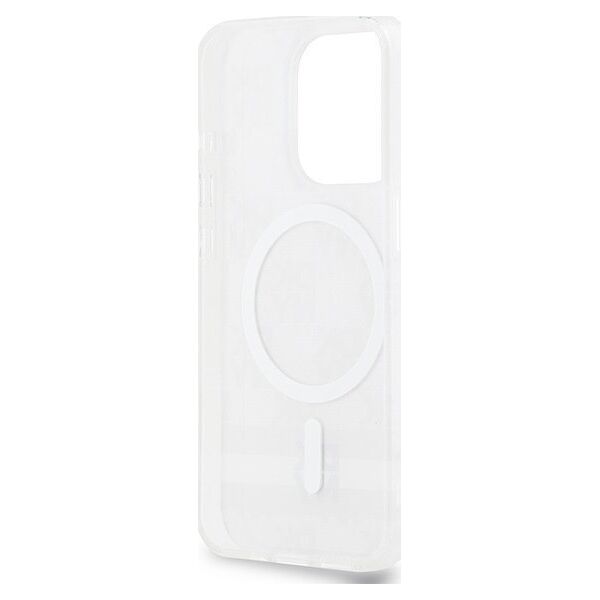 DKNY DKNY DKHMP13XHCPTSE iPhone 13 Pro Max 6.7" beżowy/beige hardcase IML Checkered Mono Pattern & Printed Stripes MagSafe