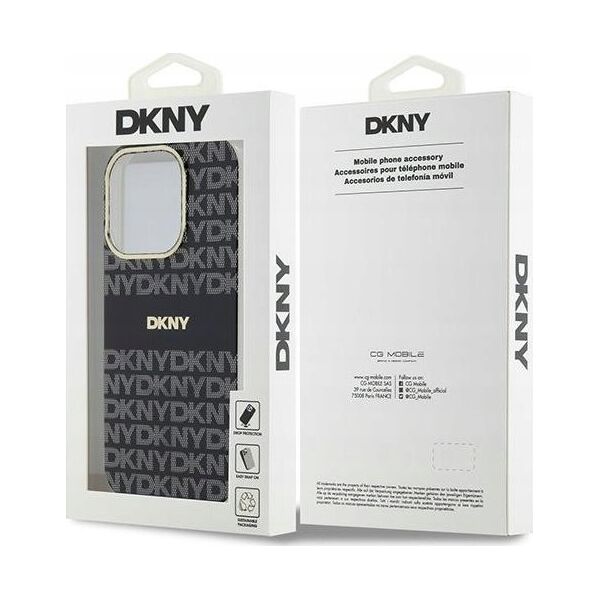 DKNY DKNY DKHMP14XHRHSEK iPhone 14 Pro Max 6.7" czarny/black hardcase IML Mono & Stripe MagSafe