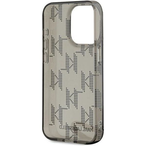 Karl Lagerfeld Karl Lagerfeld KLHCP15XHKDPNSK iPhone 15 Pro Max 6.7" czarny/black hardcase IML Mono KL Pattern & Cord
