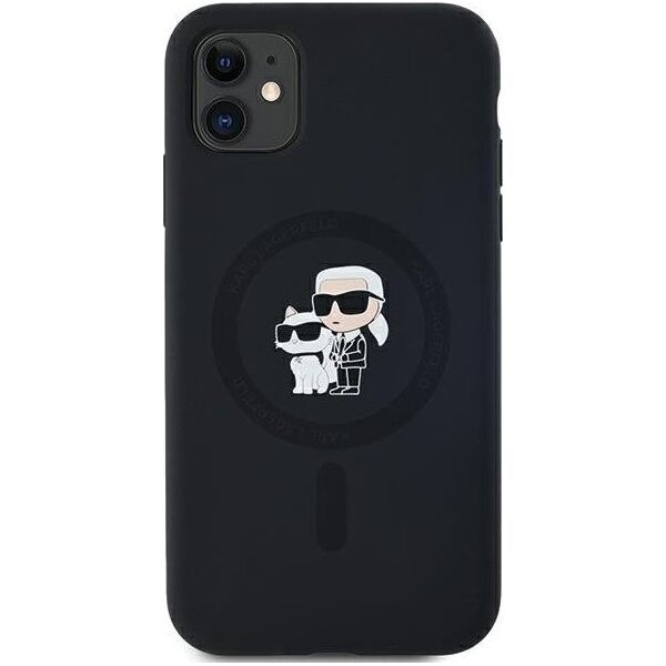 Karl Lagerfeld Karl Lagerfeld KLHMN61SCMKCRHK iPhone 11 / Xr 6.1" czarny/black hardcase Silicone Karl & Choupette MagSafe