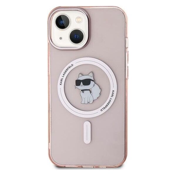 Karl Lagerfeld Karl Lagerfeld KLHMP12MHFCCNOP iPhone 12/12 Pro 6.1" różowy/pink hardcase IML Choupette MagSafe