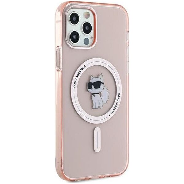 Karl Lagerfeld Karl Lagerfeld KLHMP12MHFCCNOP iPhone 12/12 Pro 6.1" różowy/pink hardcase IML Choupette MagSafe