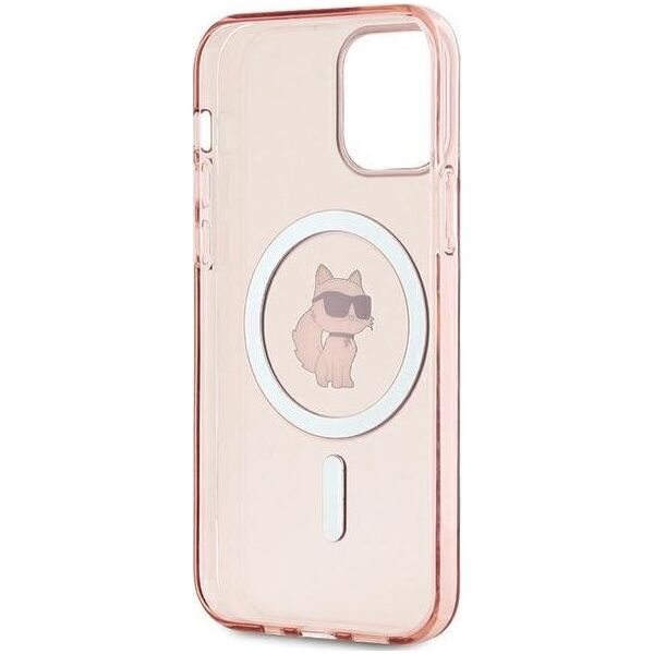 Karl Lagerfeld Karl Lagerfeld KLHMP12MHFCCNOP iPhone 12/12 Pro 6.1" różowy/pink hardcase IML Choupette MagSafe