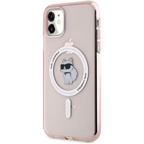 Karl Lagerfeld Karl Lagerfeld KLHMN61HFCCNOP iPhone 11 / Xr 6.1" różowy/pink hardcase IML Choupette MagSafe