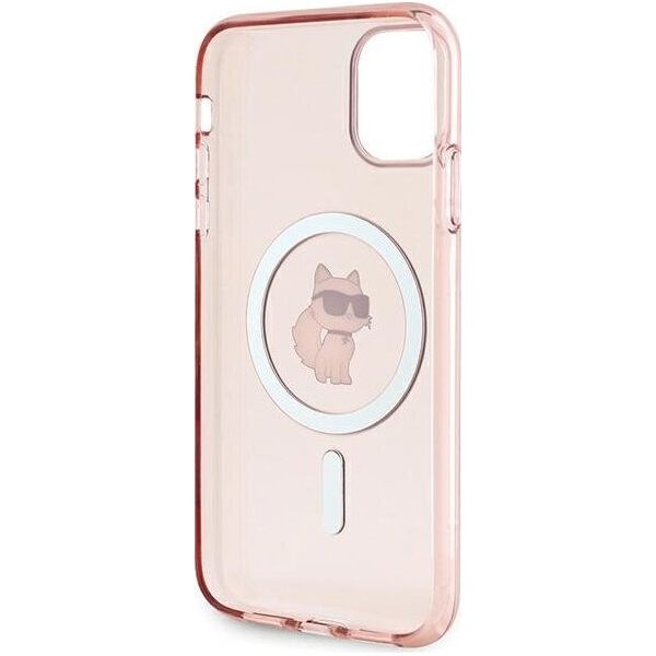 Karl Lagerfeld Karl Lagerfeld KLHMN61HFCCNOP iPhone 11 / Xr 6.1" różowy/pink hardcase IML Choupette MagSafe
