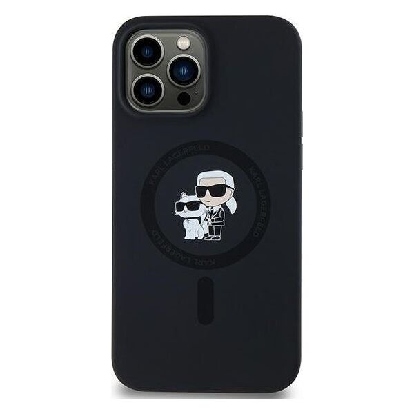 Karl Lagerfeld Karl Lagerfeld KLHMP13LSCMKCRHK iPhone 13 Pro / 13 6.1" czarny/black hardcase Silicone Karl & Choupette MagSafe