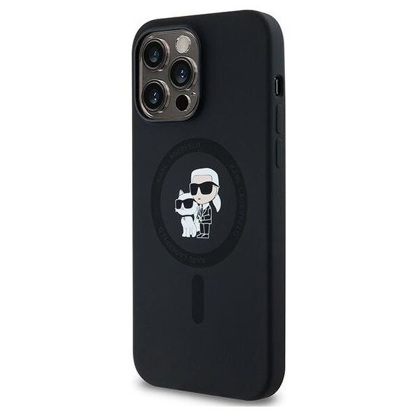 Karl Lagerfeld Karl Lagerfeld KLHMP14LSCMKCRHK iPhone 14 Pro 6.1" czarny/black hardcase Silicone Karl & Choupette MagSafe