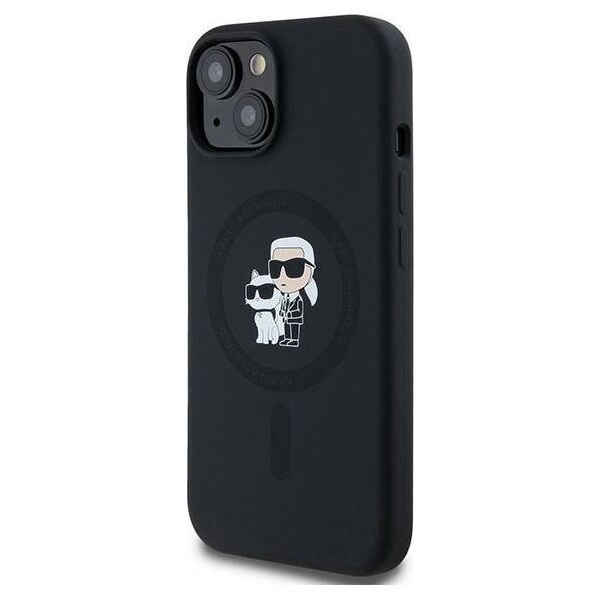 Karl Lagerfeld Karl Lagerfeld KLHMP15MSCMKCRHK iPhone 15 Plus / 14 Plus 6.7" czarny/black hardcase Silicone Karl & Choupette MagSafe