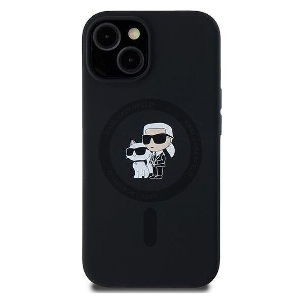 Karl Lagerfeld Karl Lagerfeld KLHMP15MSCMKCRHK iPhone 15 Plus / 14 Plus 6.7" czarny/black hardcase Silicone Karl & Choupette MagSafe