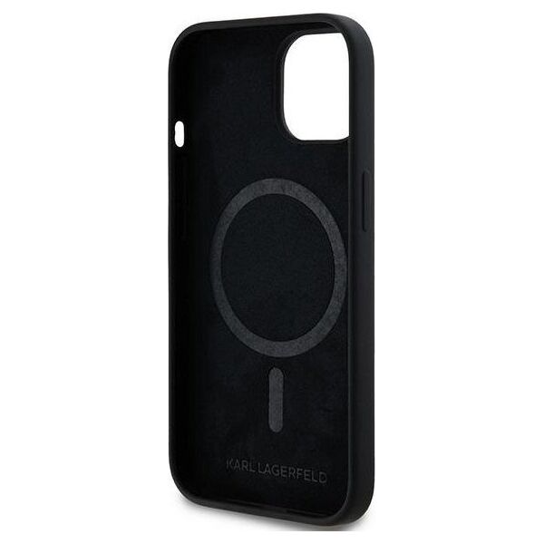 Karl Lagerfeld Karl Lagerfeld KLHMP15MSCMKCRHK iPhone 15 Plus / 14 Plus 6.7" czarny/black hardcase Silicone Karl & Choupette MagSafe