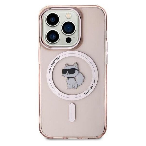 Karl Lagerfeld Karl Lagerfeld KLHMP14XHFCCNOP iPhone 14 Pro Max 6.7" różowy/pink hardcase IML Choupette MagSafe