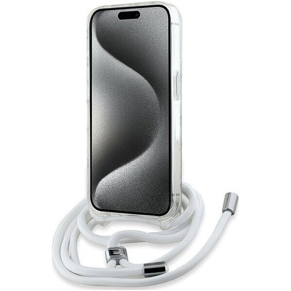 Karl Lagerfeld Karl Lagerfeld KLHMP15XHCCHNT iPhone 15 Pro Max 6.7" hardcase transparent IML Choupette Head & Cord Magsafe