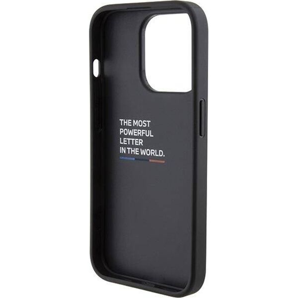BMW Etui BMW BMHCP15L22NSTB Apple iPhone 15 Pro Stamped Tricolor Stripe czarny/black