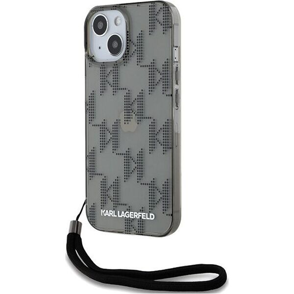 Karl Lagerfeld Etui Karl Lagerfeld KLHCP15SHKDPNSK Apple iPhone 15 / 14 / 13 hardcase IML Mono KL Pattern & Cord czarny/black