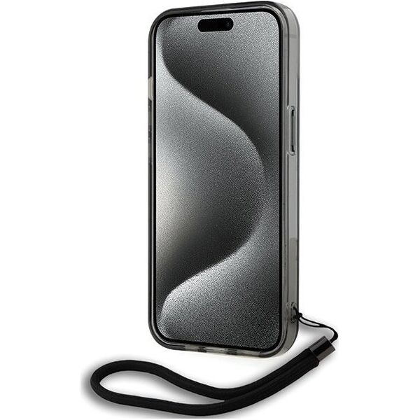 Karl Lagerfeld Etui Karl Lagerfeld KLHCP15SHKDPNSK Apple iPhone 15 / 14 / 13 hardcase IML Mono KL Pattern & Cord czarny/black