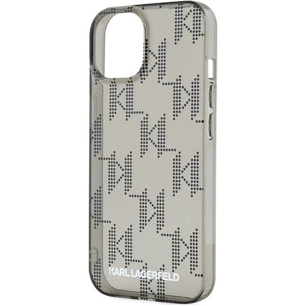 Karl Lagerfeld Etui Karl Lagerfeld KLHCP15SHKDPNSK Apple iPhone 15 / 14 / 13 hardcase IML Mono KL Pattern & Cord czarny/black