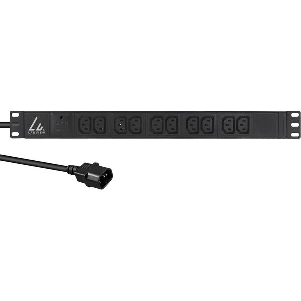Lanview 19�� 10-way c13 outlets with