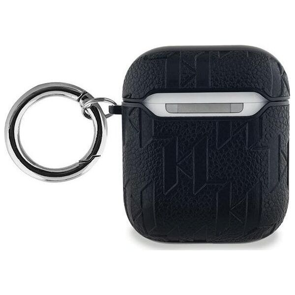 Karl Lagerfeld Karl Lagerfeld KLA2PGCHPK AirPods 1/2 cover czarny/black Monogram Choupette Head