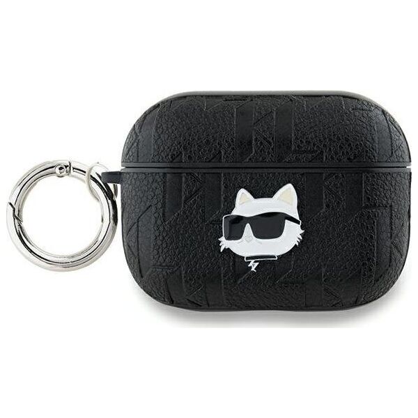 Karl Lagerfeld Karl Lagerfeld KLAP2PGCHPK AirPods Pro 2 (2022/2023) cover czarny/black Monogram Choupette Head