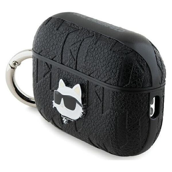 Karl Lagerfeld Karl Lagerfeld KLAP2PGCHPK AirPods Pro 2 (2022/2023) cover czarny/black Monogram Choupette Head