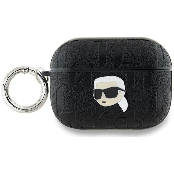 Karl Lagerfeld Karl Lagerfeld KLAP2PGKIPK AirPods Pro 2 (2022/2023) cover czarny/black Monogram Karl Head