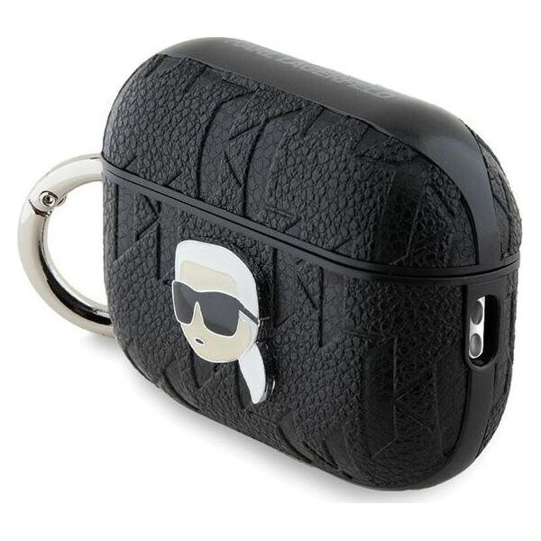 Karl Lagerfeld Karl Lagerfeld KLAP2PGKIPK AirPods Pro 2 (2022/2023) cover czarny/black Monogram Karl Head