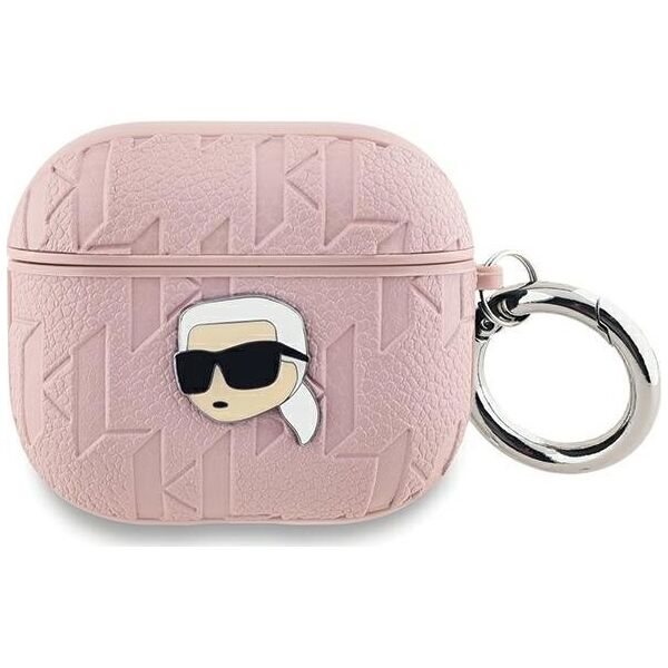 Karl Lagerfeld Karl Lagerfeld KLA3PGKIPP AirPods 3 cover różowy/pink Monogram Karl Head