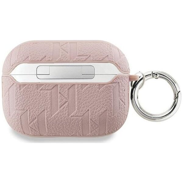 Karl Lagerfeld Karl Lagerfeld KLAP2PGKCPP AirPods Pro 2 (2022/2023) cover różowy/pink Monogram Karl & Choupette Head
