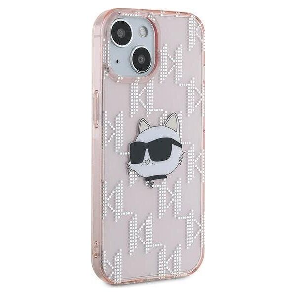 Karl Lagerfeld Karl Lagerfeld KLHCP13MHKLPCHP iPhone 13 6.1" różowy/pink hardcase IML Choupette Head & Monogram