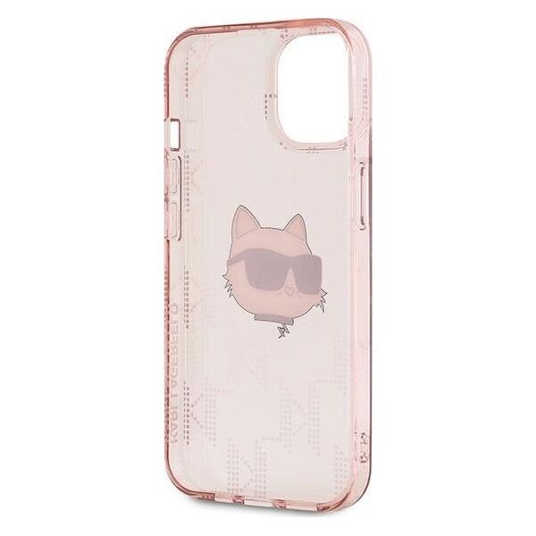 Karl Lagerfeld Karl Lagerfeld KLHCP13MHKLPCHP iPhone 13 6.1" różowy/pink hardcase IML Choupette Head & Monogram