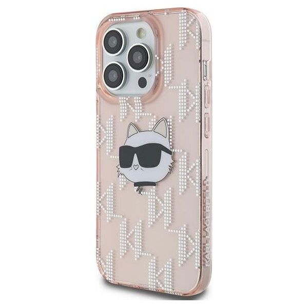 Karl Lagerfeld Karl Lagerfeld KLHCP13XHKLPCHP iPhone 13 Pro Max 6.7" różowy/pink hardcase IML Choupette Head & Monogram