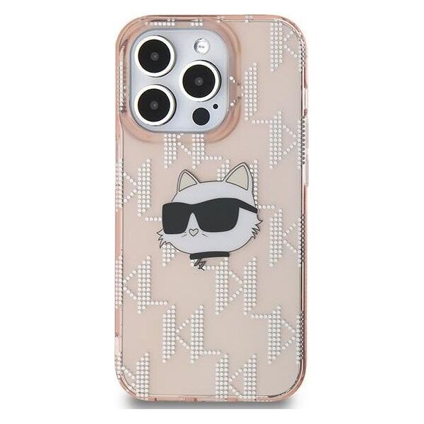Karl Lagerfeld Karl Lagerfeld KLHCP13LHKLPCHP iPhone 13 Pro / 13 6.1" różowy/pink hardcase IML Choupette Head & Monogram