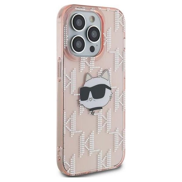 Karl Lagerfeld Karl Lagerfeld KLHCP13LHKLPCHP iPhone 13 Pro / 13 6.1" różowy/pink hardcase IML Choupette Head & Monogram