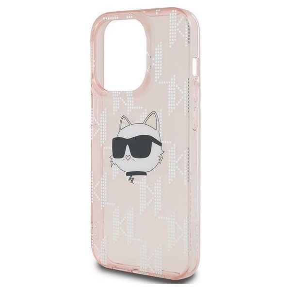 Karl Lagerfeld Karl Lagerfeld KLHCP13LHKLPCHP iPhone 13 Pro / 13 6.1" różowy/pink hardcase IML Choupette Head & Monogram