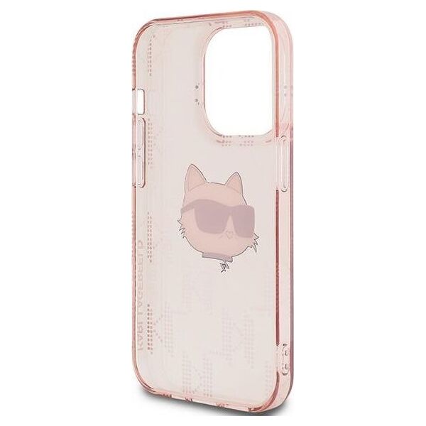 Karl Lagerfeld Karl Lagerfeld KLHCP14XHKLPCHP iPhone 14 Pro Max 6.7" różowy/pink hardcase IML Choupette Head & Monogram