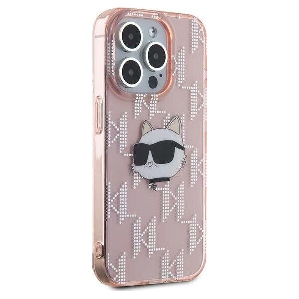 Karl Lagerfeld Karl Lagerfeld KLHCP15XHKLPCHP iPhone 15 Pro Max 6.7" różowy/pink hardcase IML Choupette Head & Monogram