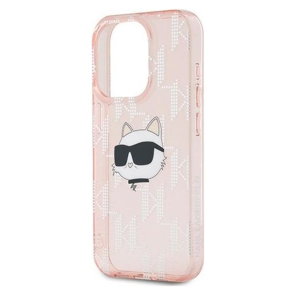 Karl Lagerfeld Karl Lagerfeld KLHCP15XHKLPCHP iPhone 15 Pro Max 6.7" różowy/pink hardcase IML Choupette Head & Monogram