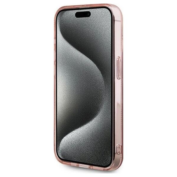 Karl Lagerfeld Karl Lagerfeld KLHCP15LHKLPCHP iPhone 15 Pro 6.1" różowy/pink hardcase IML Choupette Head & Monogram