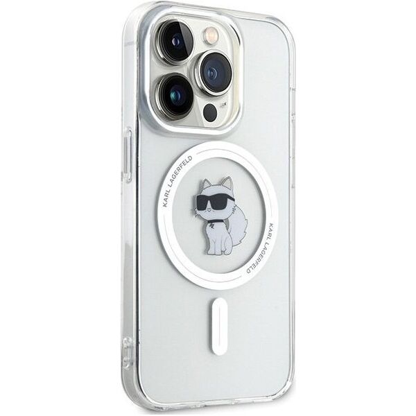 Karl Lagerfeld Karl Lagerfeld KLHMP14LHFCCNOT iPhone 14 Pro 6.1" przezroczysty/transparent hardcase IML Choupette MagSafe