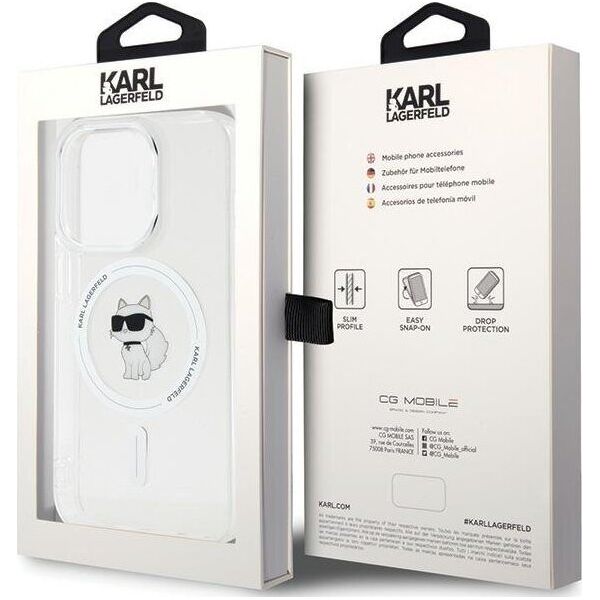 Karl Lagerfeld Karl Lagerfeld KLHMP14XHFCCNOT iPhone 14 Pro Max 6.7" przezroczysty/transparent hardcase IML Choupette MagSafe