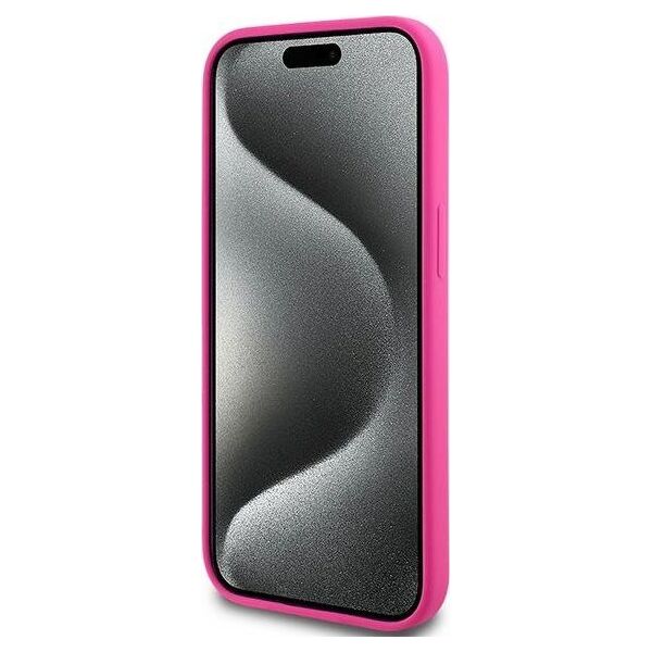 Karl Lagerfeld Karl Lagerfeld KLHMP15MSCHPPLF iPhone 15 Plus / 14 Plus 6.7" różowy/fuschia hardcase Silicone Choupette Head MagSafe