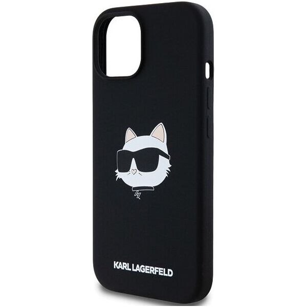 Karl Lagerfeld Karl Lagerfeld KLHMP15SSCHPPLK iPhone 15 / 14 / 13 6.1" czarny/black hardcase Silicone Choupette Head MagSafe