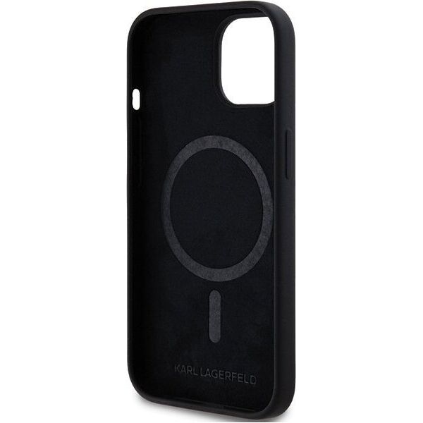 Karl Lagerfeld Karl Lagerfeld KLHMP15SSCHPPLK iPhone 15 / 14 / 13 6.1" czarny/black hardcase Silicone Choupette Head MagSafe