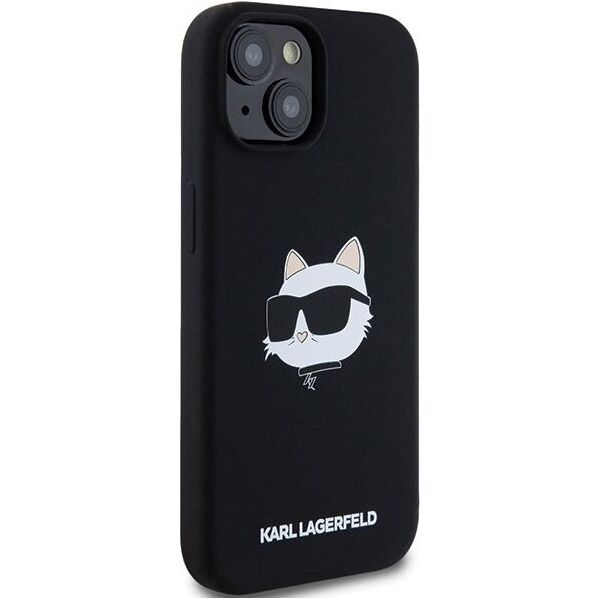 Karl Lagerfeld Karl Lagerfeld KLHMP15MSCHPPLK iPhone 15 Plus / 14 Plus 6.7" czarny/black hardcase Silicone Choupette Head MagSafe