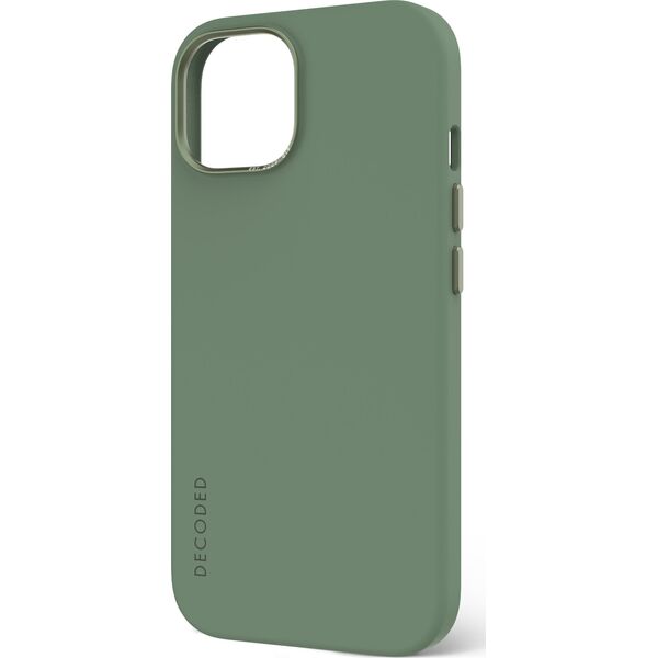 Decoded Decoded AntiMicrobial Silicone Backcover iP 15 Plus Sage Leaf