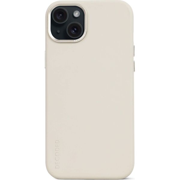 Decoded Decoded Leather Backcover for iPhone 15 Plus Clay
