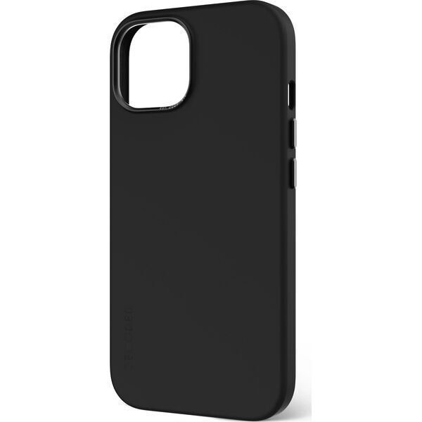 Decoded Decoded AntiMicrobial Silicone Backcover iPhone 15 Graphene