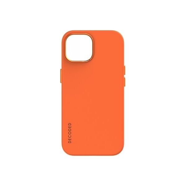 Decoded Decoded AntiMicrobial Silicone Backcover iPhone 15 Plus Apricot
