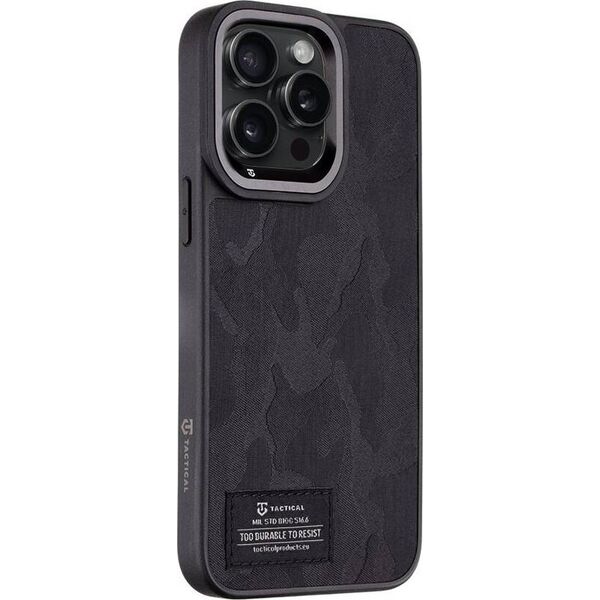 Tactical Tactical Camo Troop Cover for Apple iPhone 15 Pro Max Black standard
