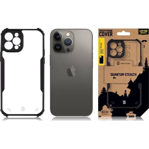 Tactical Tactical Quantum Stealth Cover for Apple iPhone 12 Pro Clear/Black standard